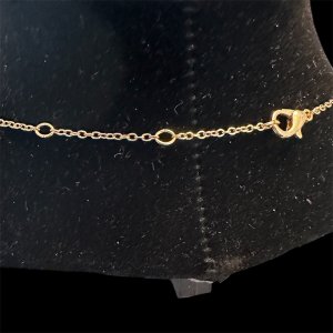 Anodized Aluminum Gold Love Knot Necklace
