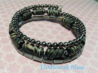 Zebra print bracelet #WB9