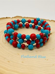 Glass bead bracelet #WB12