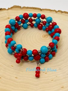 Glass bead bracelet #WB12