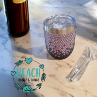 Lavender/Montana Blue Ombre Wine Cup
