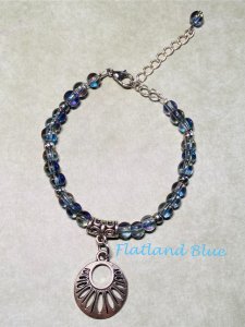 Iridescent blue/purple bracelet #CB15