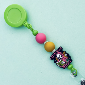 Read Badge Reel Green