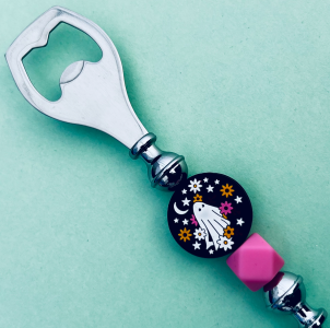 Ghost Flowers Bottle Opener