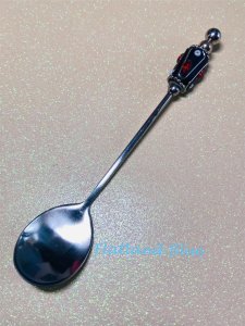 Beaded appetizer spoon #AS6