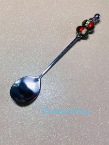 Beaded appetizer spoon #AS7