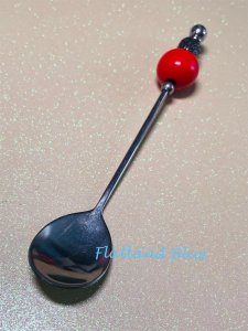 Beaded appetizer spoon #AS11