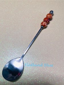 Beaded appetizer spoon #AS10