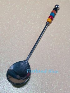 Beaded appetizer spoon #AS9