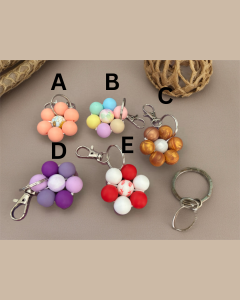 Flower Silicone Keychain