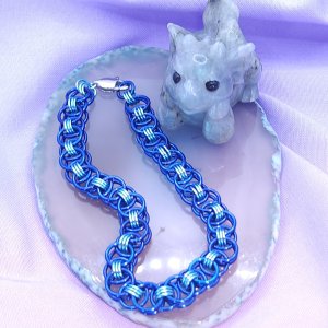 Blue Ocean Helm Weave Bracelet