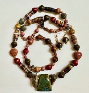 Earth Tones Necklace Set