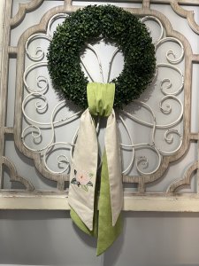 Layered Magnolia Wreath Sash