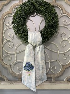 Hydrangea Wreath Sash