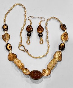 Earth Tones Necklace Set