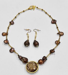 Deep Burgundy Necklace Set