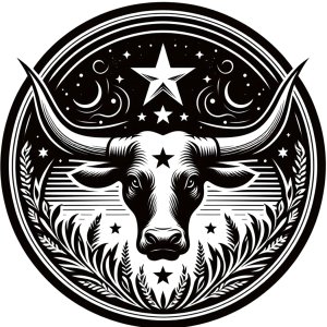 Texas Themed Slate Coasters, Set of 4