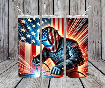 American Welder Tumbler – Built for Hardworking Patriots!