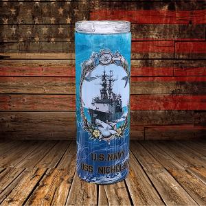 USS Nicholson Tribute Tumbler – Custom U.S. Navy Ship Design