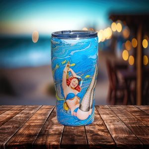 Sailor’s Sweetheart | Retro Nautical Pin-Up Tumbler