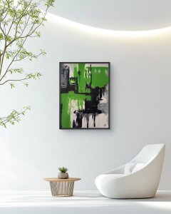 Green with Envy 18" x 24" acrylic on canvas