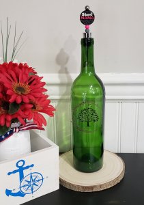 Blessed Nana Silicone Bead Wine Stopper, Handmade Wine Accessory, Wine Lovers Gift, Kitchen Bar Tool