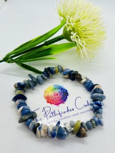 Sodalite Gemstone Bracelet for intuition, clarity, and communication