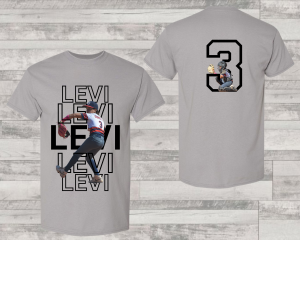 Custom Baseball Action Shirt - Personalized with Name and Photo