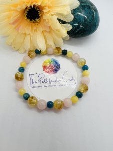 CREATIVITY & LOVE GEMSTONE BRACELET to enhance motivation, self-love and creativity