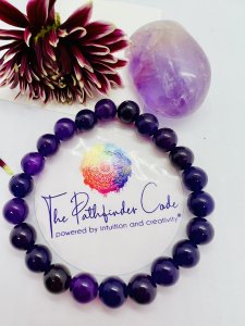 Amethyst Gemstone Bracelet - Intuition, spiritual growth