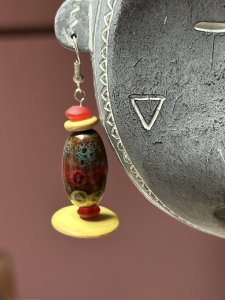 Handmade African Bead Earrings