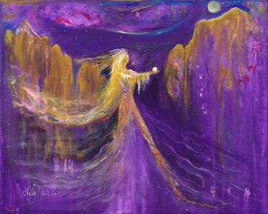 THE OFFERING - ORIGINAL PAINTING 30" X 24" ACRYLICS ON CANVAS