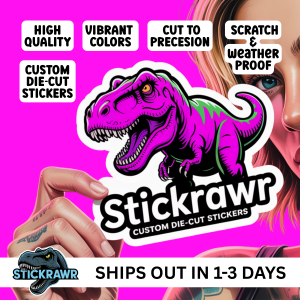 Custom Vinyl Die Cut Logo Stickers