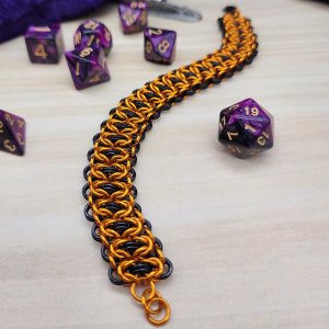 Molten Eclipse Stacked Byzantine Bracelet