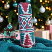 Pink, Teal, White Christmas Trees