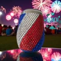 Red, White, Blue Swirl