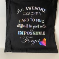 An Awesome Teacher - Black 15x16