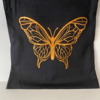 Butterfly - Black 15x16