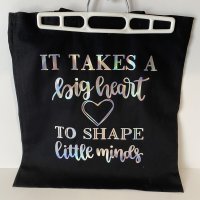 It Takes A Big Heart - Black 15x16