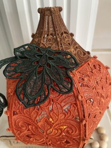 Free Standing Lace Pumpkin