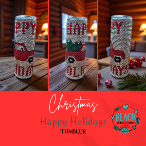 Christmas Wonderland Bling Tumblers | Victorian Christmas | Preorder