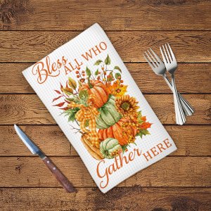 Bless all Who Gather Here Tea Towel