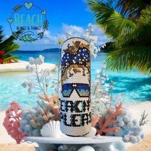 Beach & Ocean Rhinestone Tumblers - Preorder