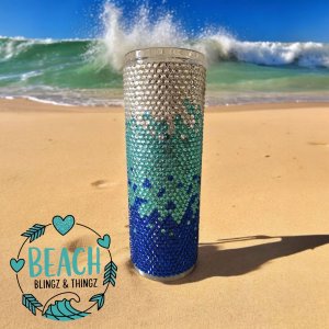 Beach & Ocean Rhinestone Tumblers - Preorder