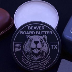 Beaver Board Butter: Cutting Board & Wooden Utensil, Food Safe Board Butter