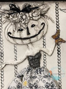 Pumpkin Princess Halloween Mulitmedia Wall Art