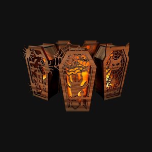 Creepy Coffin Lantern – Haunted Halloween Glow Décor