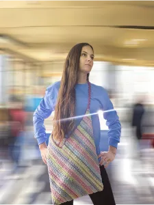 Sunset Dreams Wheat Stitch Market Bag