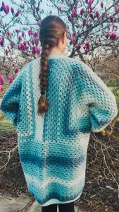 Ombre Hexy Granny Cardigan