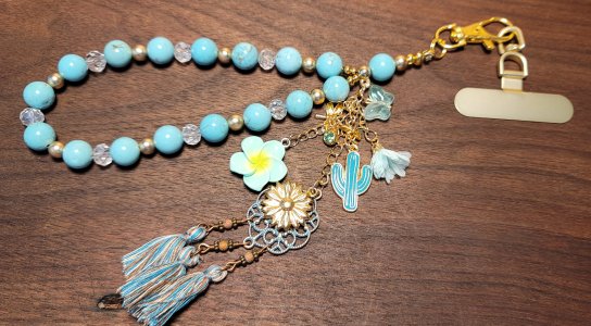 Turquoise Phone Wristlet